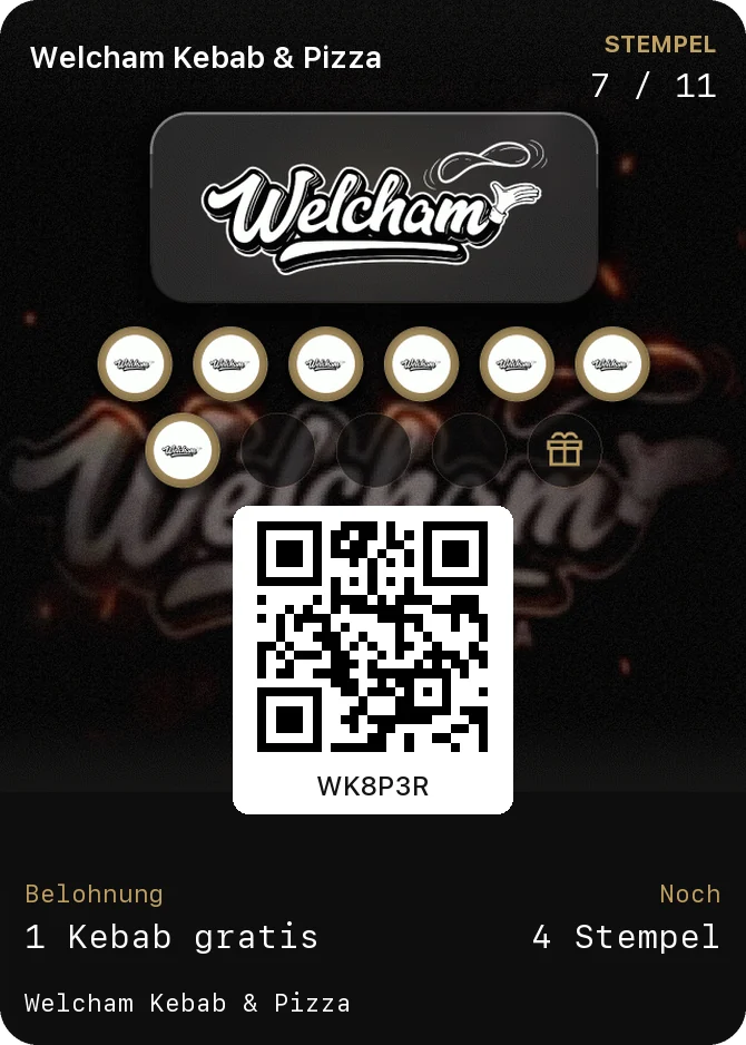 Kartica lokala Welcham Kebab & Pizza